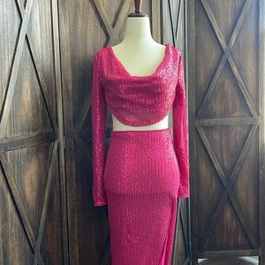 SHEINBAE festival pink set